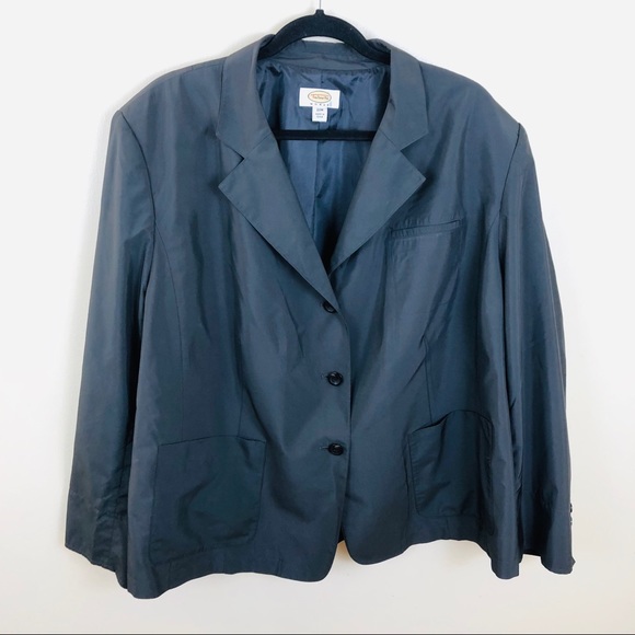 Talbots Jackets & Blazers - Talbots Gray Blazer Jacket Sz 22W